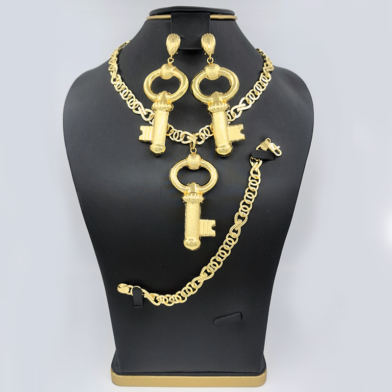 Dubai Men'S Fashion - Dubai Jewelry Sets Gold Plated Necklace