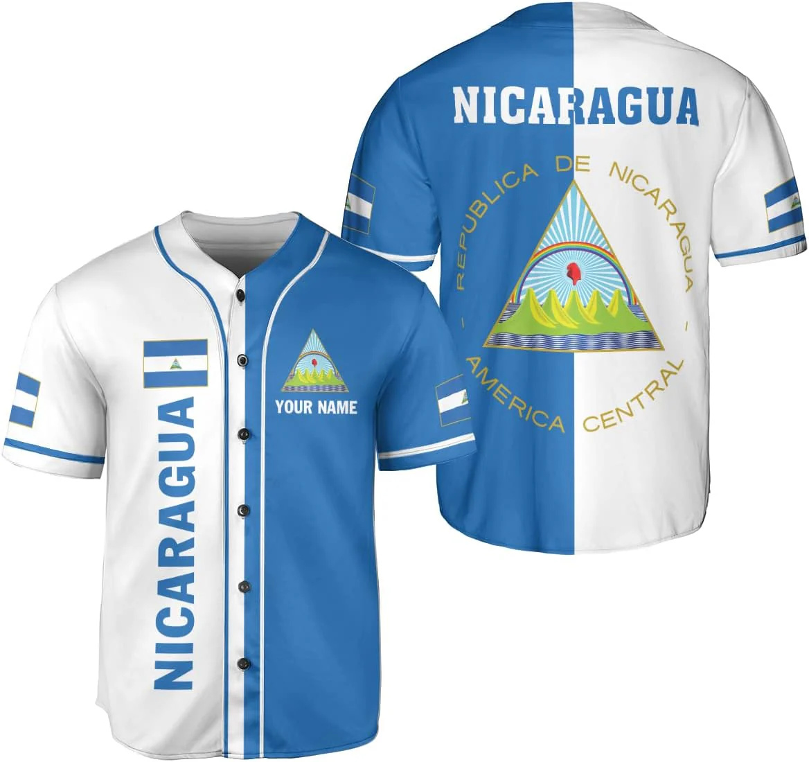 Men'S Fashion Names - Personalized Name Nicaragua Design Patterns 3D