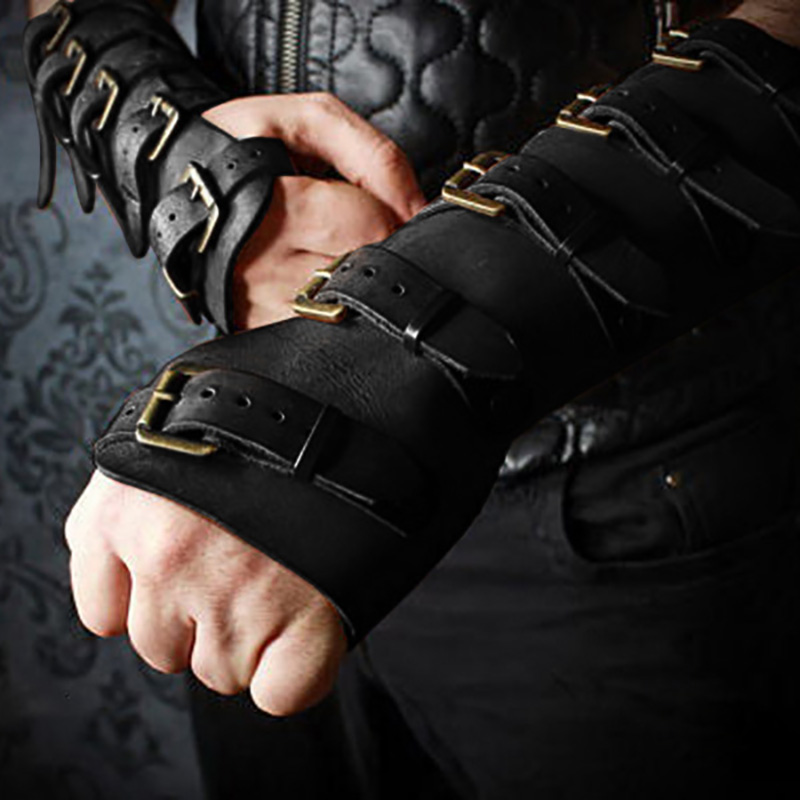 Men'S Fashion Gloves - Medieval Viking Wristband Gauntlet Vambrace Arm