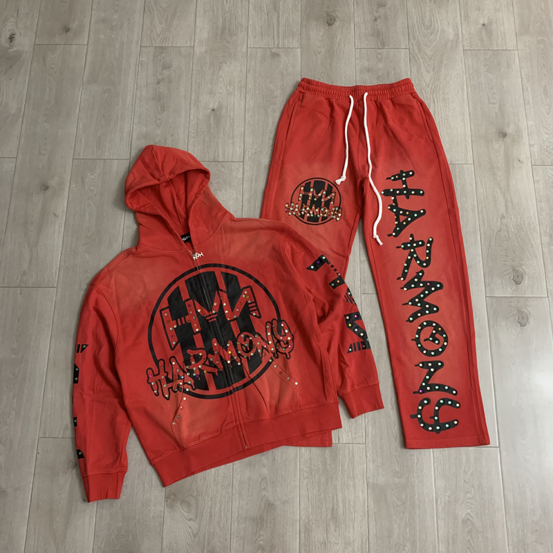 Men'S Fashion Zipper Hoodie - Fashion Street Fashion Brand HARMONY Hoodie