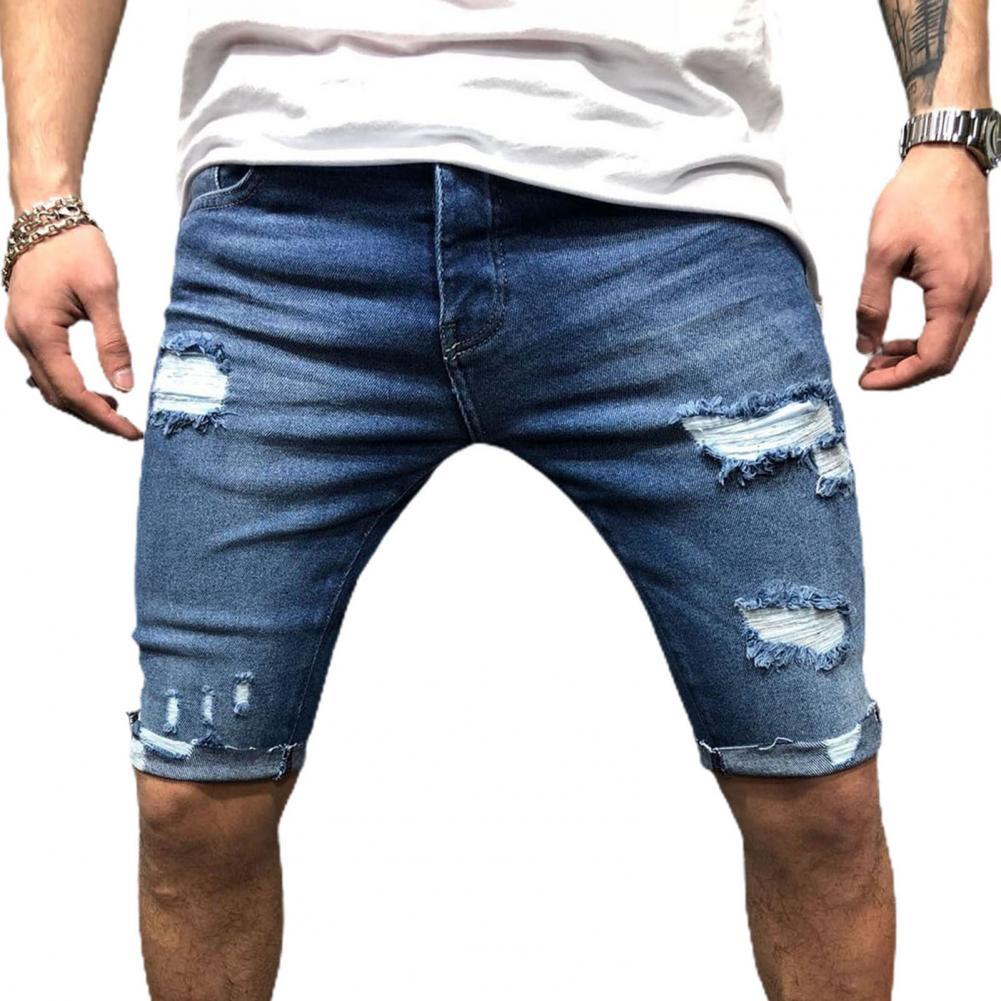 Skinny Jeans Ripped - Áo Quần Short Denim Chặt Quần