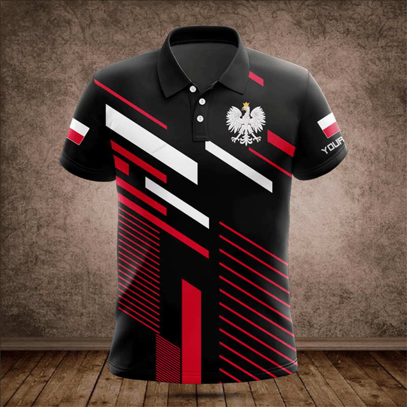 Men'S Fashion Names - Custom Name Poland Flag Graphic Camo