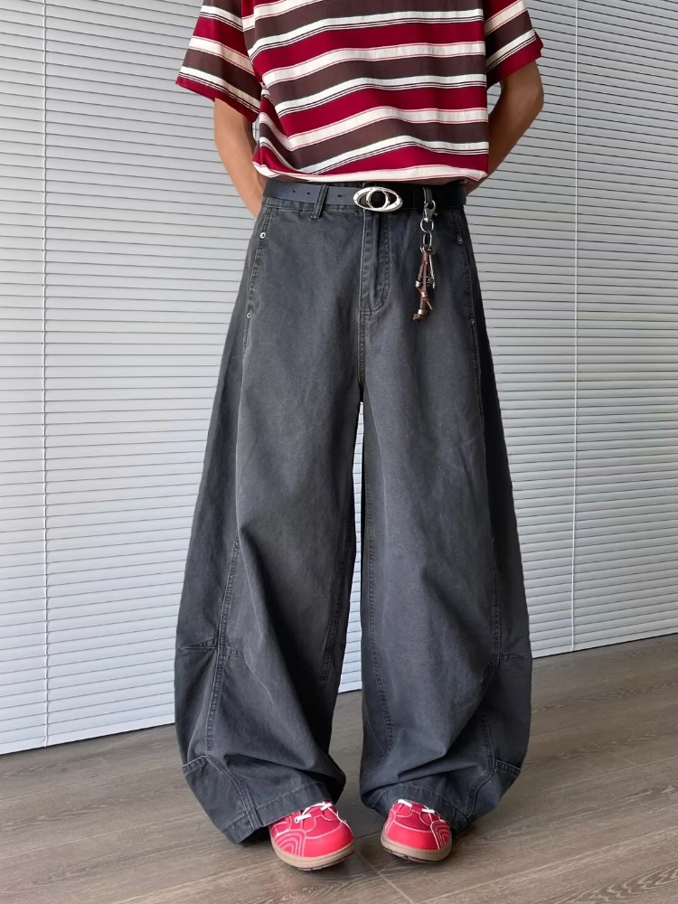 Mens Fashion Dark Grey Pants - 2025 Trashy Y2K 2000S Fashion Dark