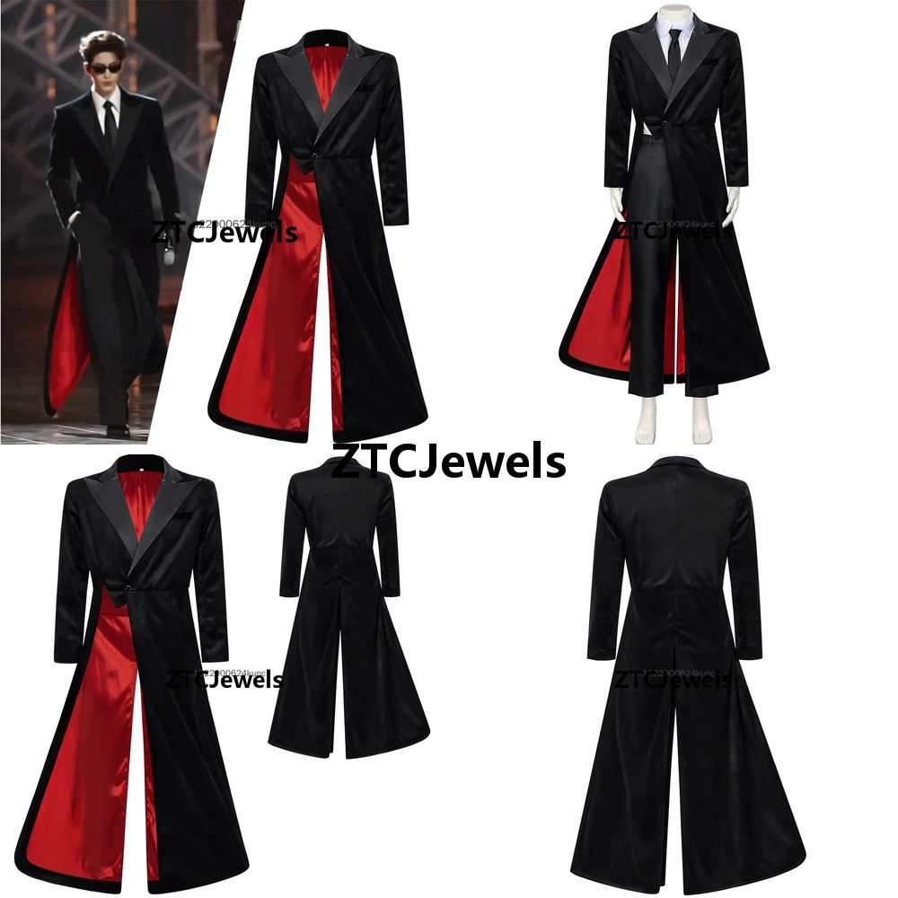 Jacket Mens Fashion - Cosplay Zhang Linghe Same Style Black