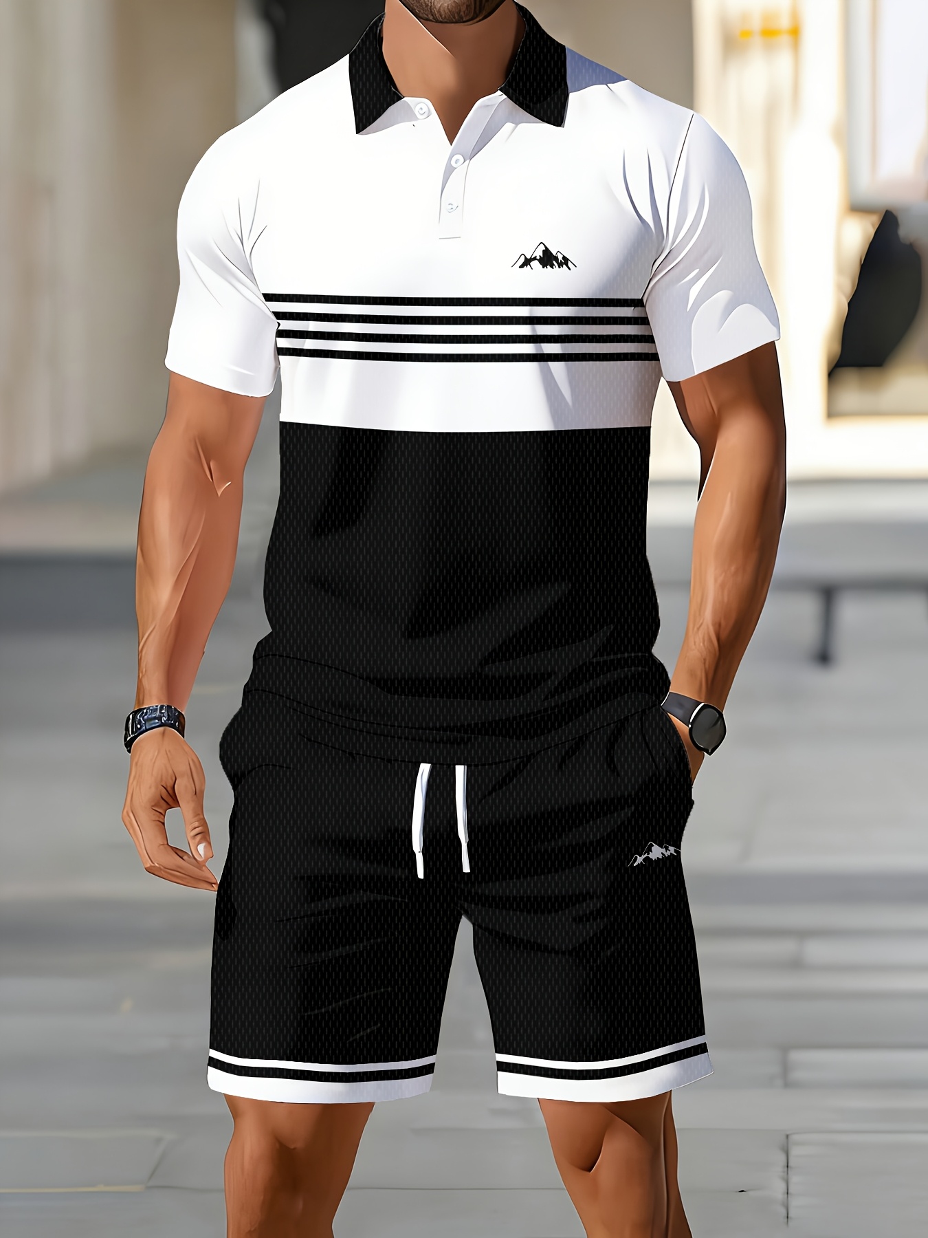Men'S Fashion Polo - 2026 Summer Men's Polo Shirt Set