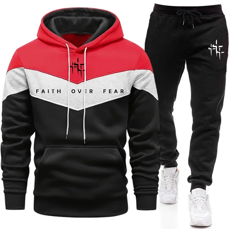 Faith Over Fear Men's Tracksui - đánh giá và giá Men'S Fashion Designer