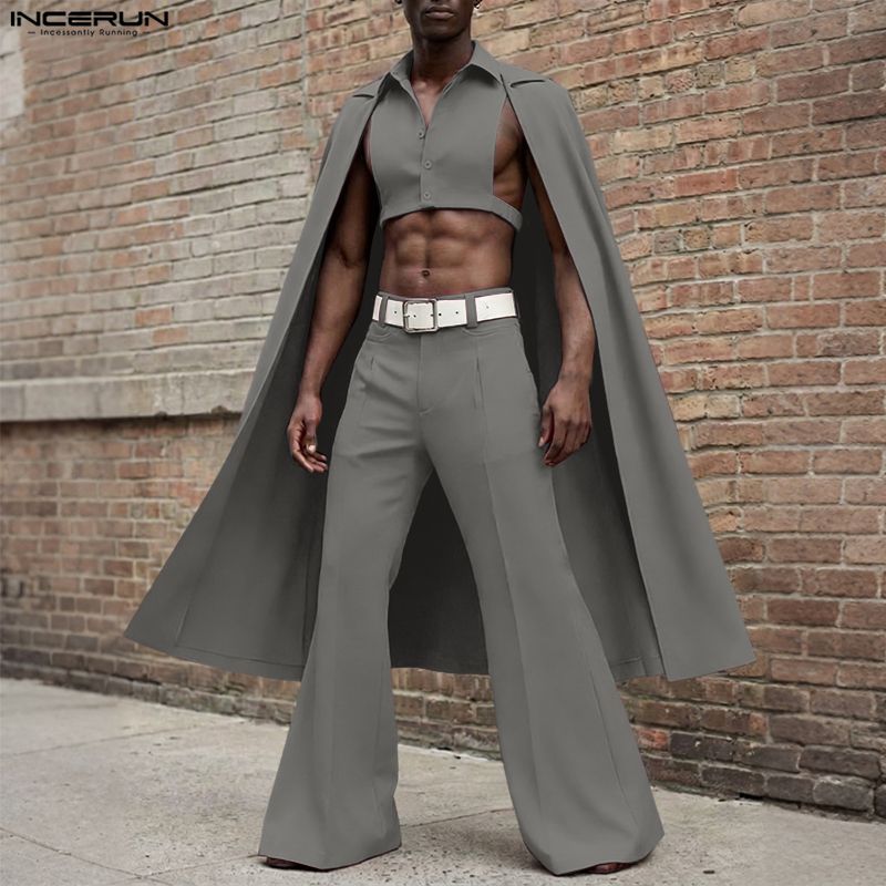 INCERUN Men Sets Solid Color L - đánh giá và giá Men'S Fashion Pants