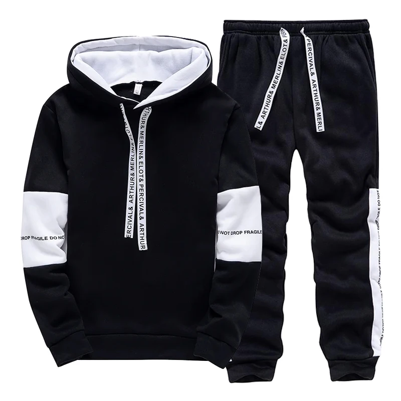 Black White Men's Tracksuit Fa - đánh giá và giá Men'S Fashion Pants