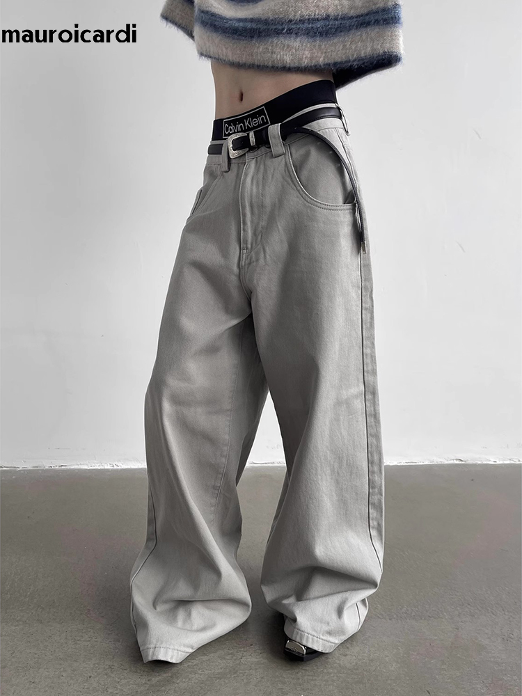 Mauroicardi Autumn Grey Flowy  - đánh giá và giá Mens Fashion Dark Grey Pants