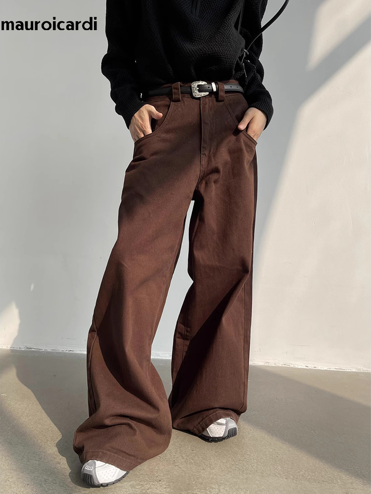 Mauroicardi Autumn Grey Flowy  - đánh giá và giá Mens Fashion Dark Grey Pants