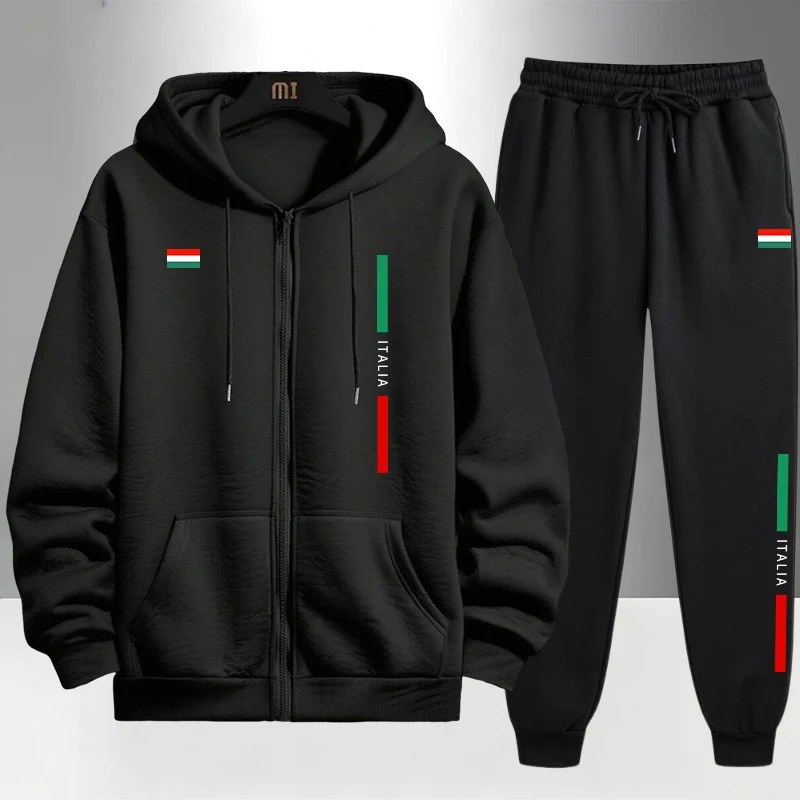 Italy Fashion Men's Set Zipper - đánh giá và giá Men'S Fashion Zipper Hoodie