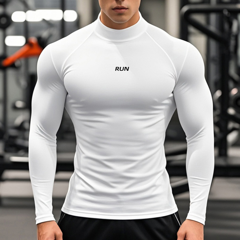 Men's Running Turtleneck Quick - đánh giá và giá Compression Shirt Workout