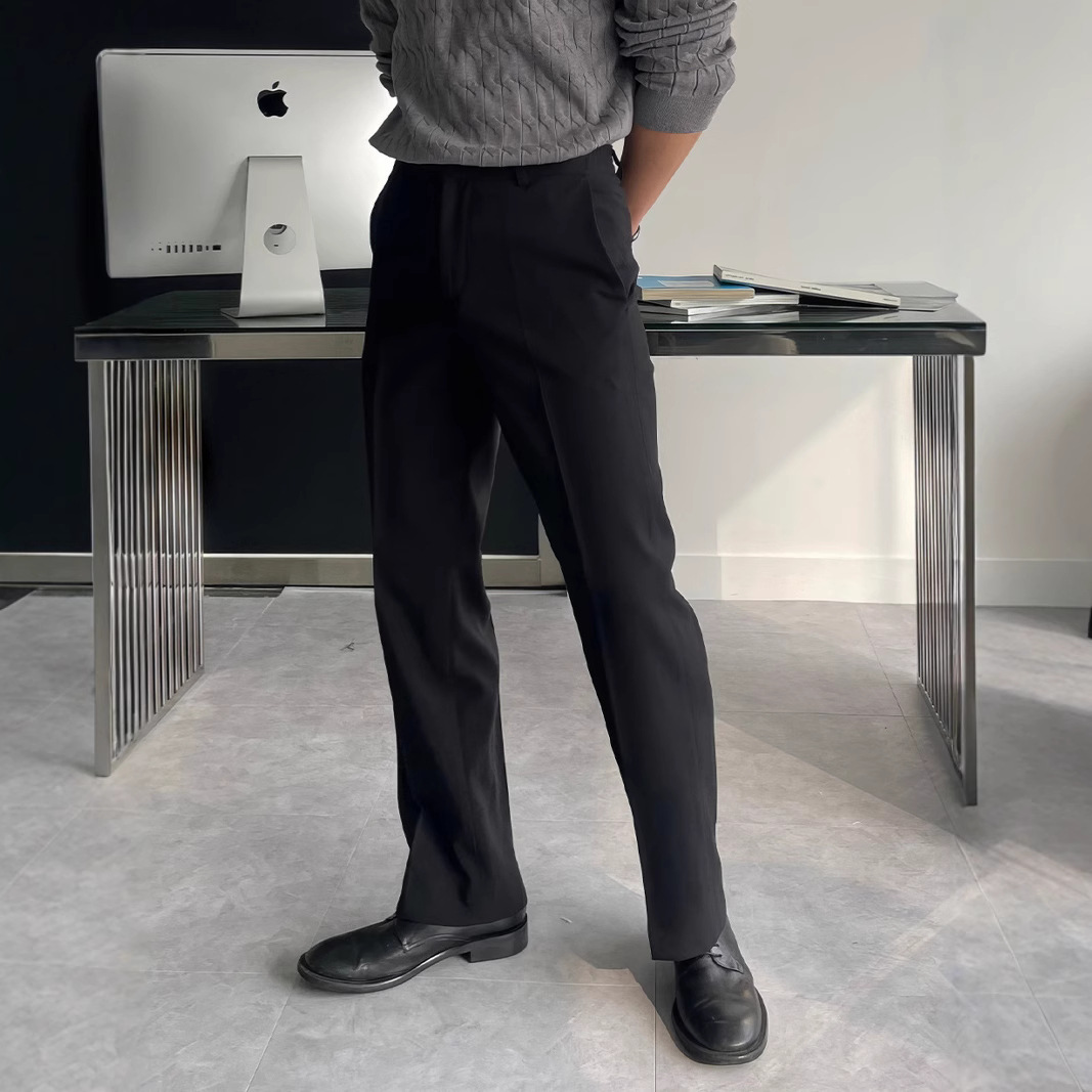 Men Black Dark Grey Solid Colo - đánh giá và giá Mens Fashion Dark Grey Pants
