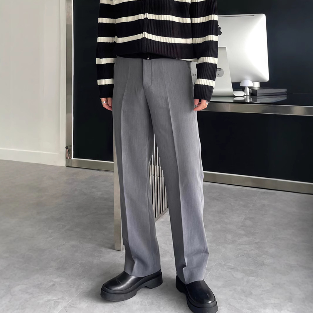 Men Black Dark Grey Solid Colo - đánh giá và giá Mens Fashion Dark Grey Pants