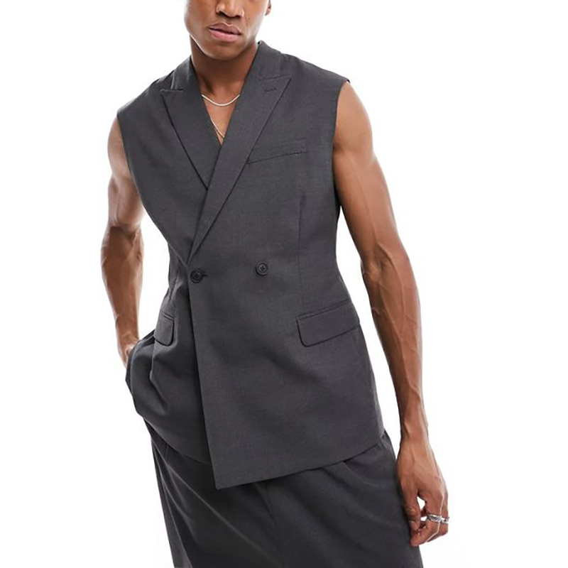 Summer Fashion Men's Vest Outf - đánh giá và giá Mens Fashion Dark Grey Pants