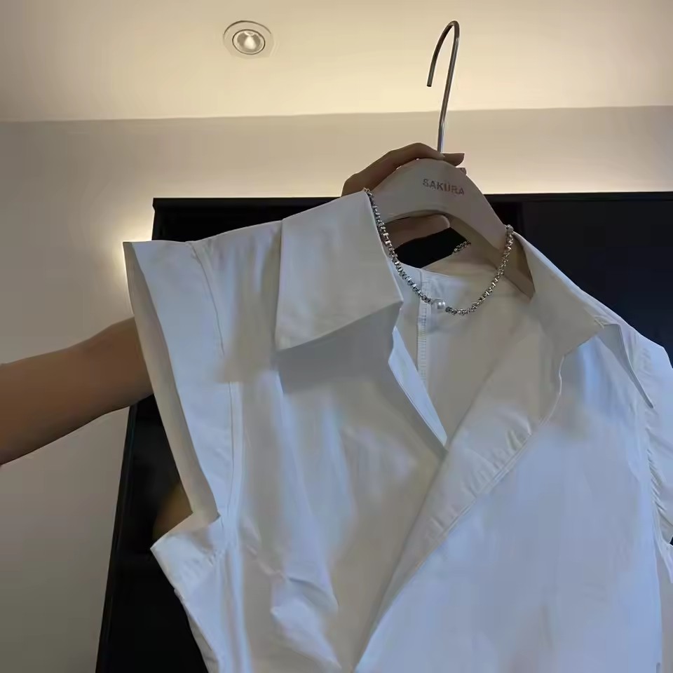 French Solid Color Pleated Irr - đánh giá và giá Polo Shirt Slim