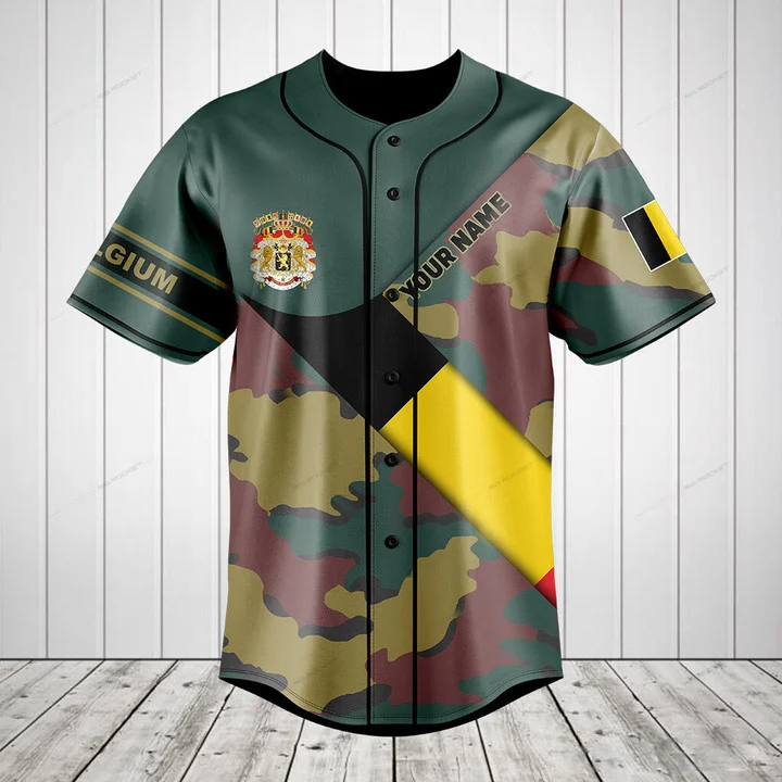 Custom Name Belgium Flag Camou - đánh giá và giá Men'S Fashion Names