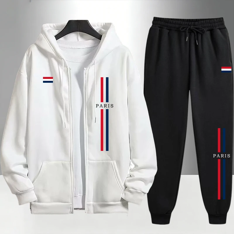 Paris Fashion Men's Set Zipper - đánh giá và giá Men'S Fashion Zipper Hoodie