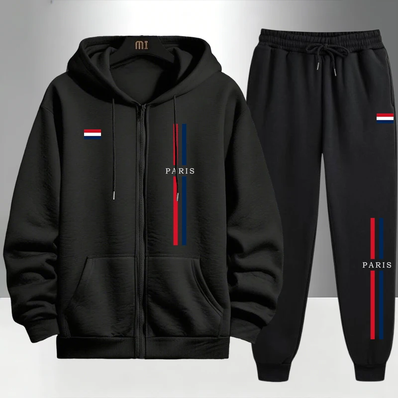 Paris Fashion Men's Set Zipper - đánh giá và giá Men'S Fashion Zipper Hoodie