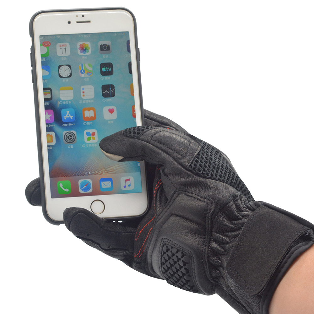Motorcycle Leather Gloves Blac - đánh giá và giá Men'S Fashion Gloves