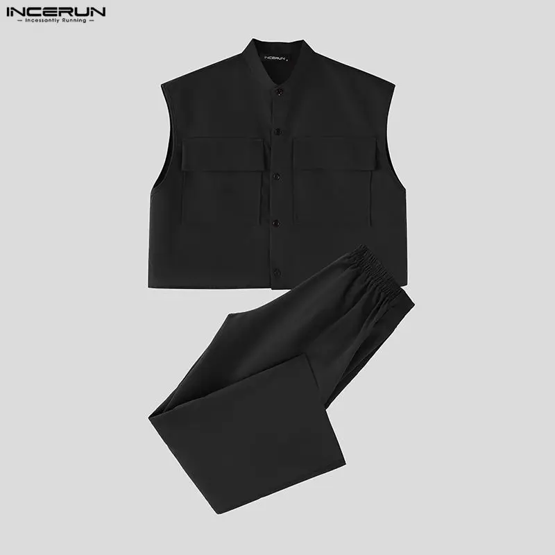 INCERUN Men Sets Solid Sleevel - đánh giá và giá Queer Men'S Fashion