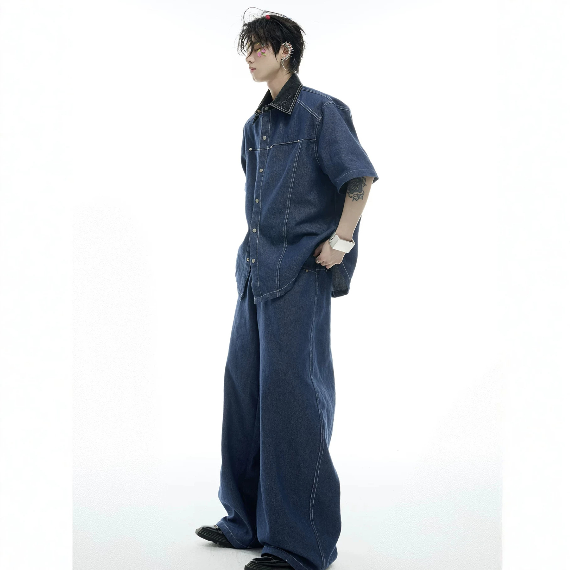 Summer Men's Denim Matching Se - đánh giá và giá Men Fashion Jeans