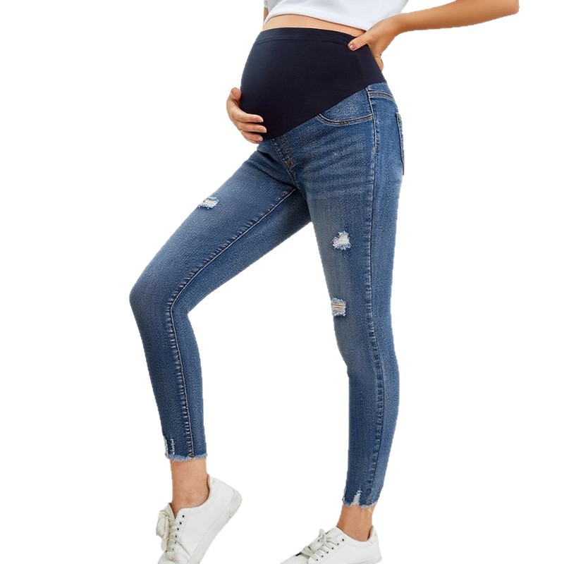Pregnant Women Casual Tight De - đánh giá và giá Skinny Jeans Ripped
