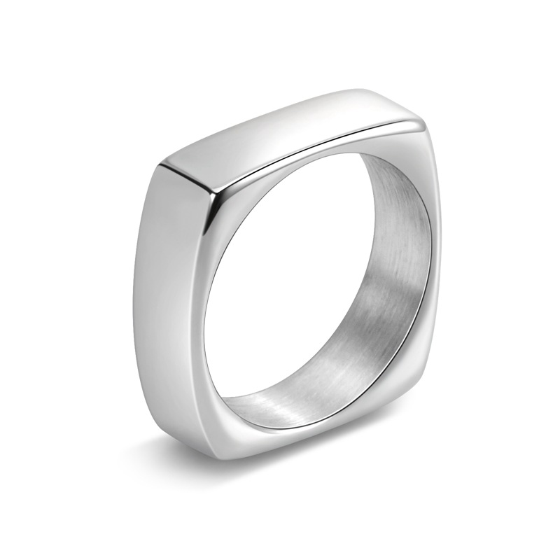 6mm Wide Square Titanium Steel - đánh giá và giá Men'S Fashion Easter