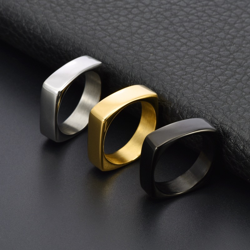 6mm Wide Square Titanium Steel - đánh giá và giá Men'S Fashion Easter