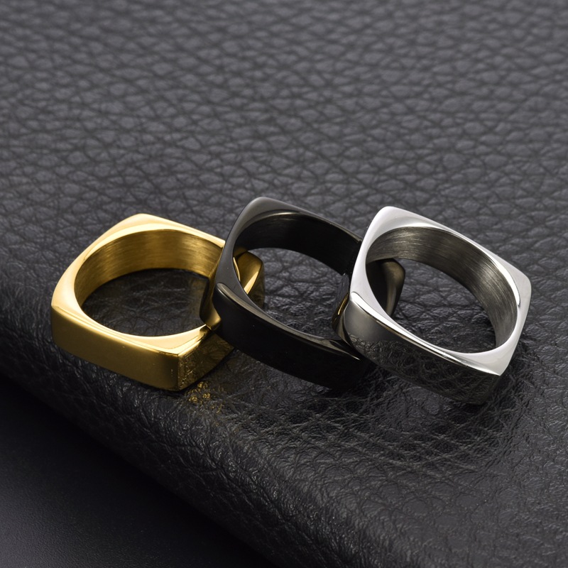 6mm Wide Square Titanium Steel - đánh giá và giá Men'S Fashion Easter