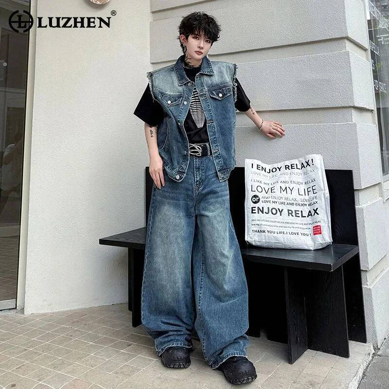 LUZHEN 2026 Summer Denim Two-p - đánh giá và giá Men Fashion Jeans