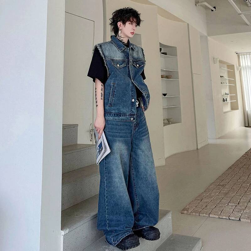 LUZHEN 2026 Summer Denim Two-p - đánh giá và giá Men Fashion Jeans