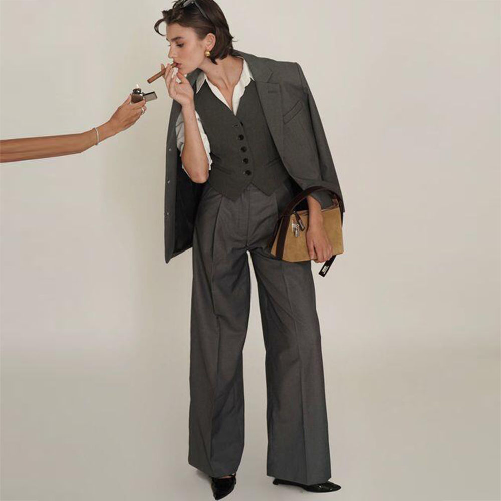 Dark Grey Men Suits High Quali - đánh giá và giá Mens Fashion Dark Grey Pants