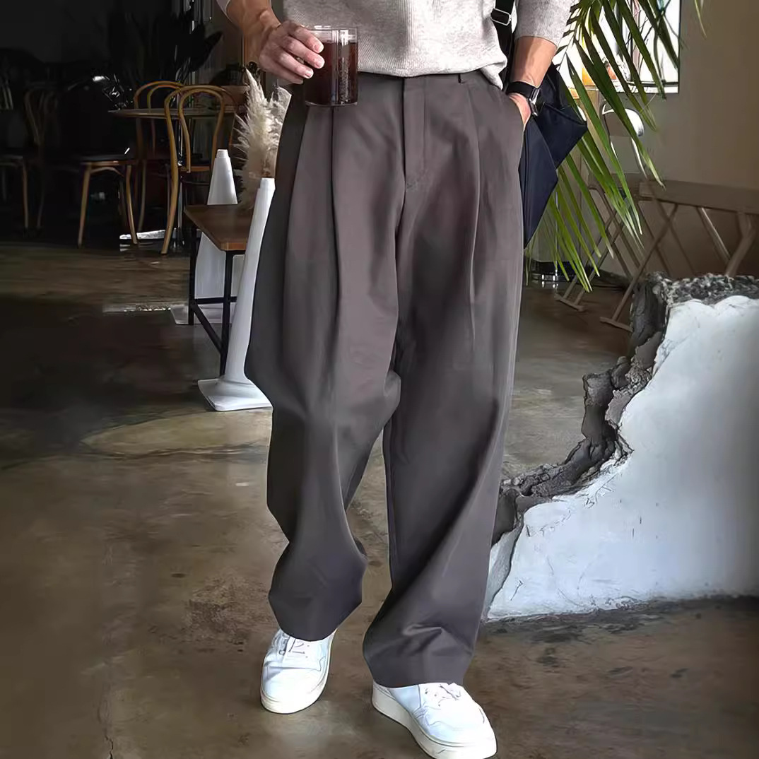 Men's Dark Grey Black Solid Co - đánh giá và giá Mens Fashion Dark Grey Pants