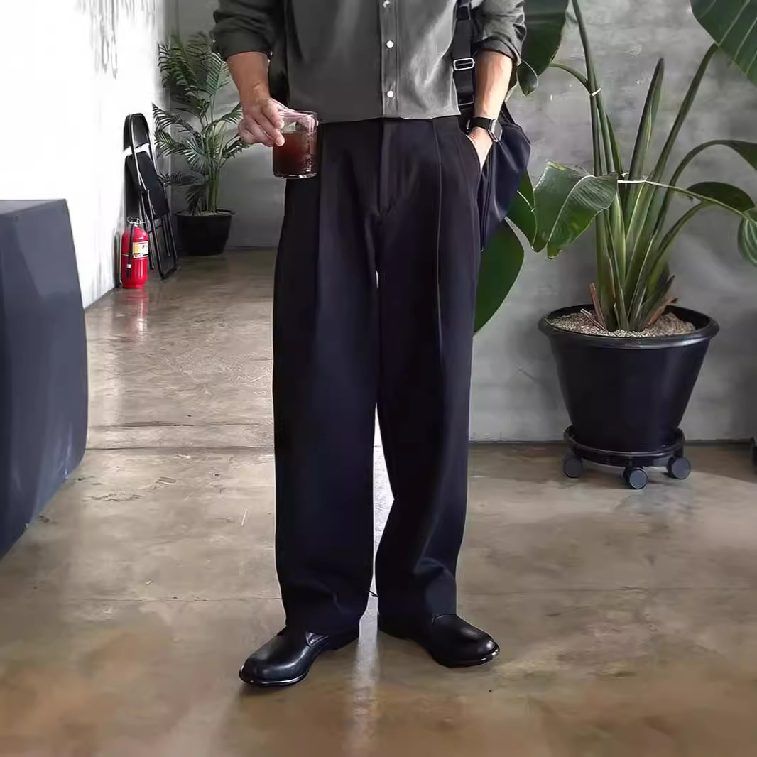 Men's Dark Grey Black Solid Co - đánh giá và giá Mens Fashion Dark Grey Pants