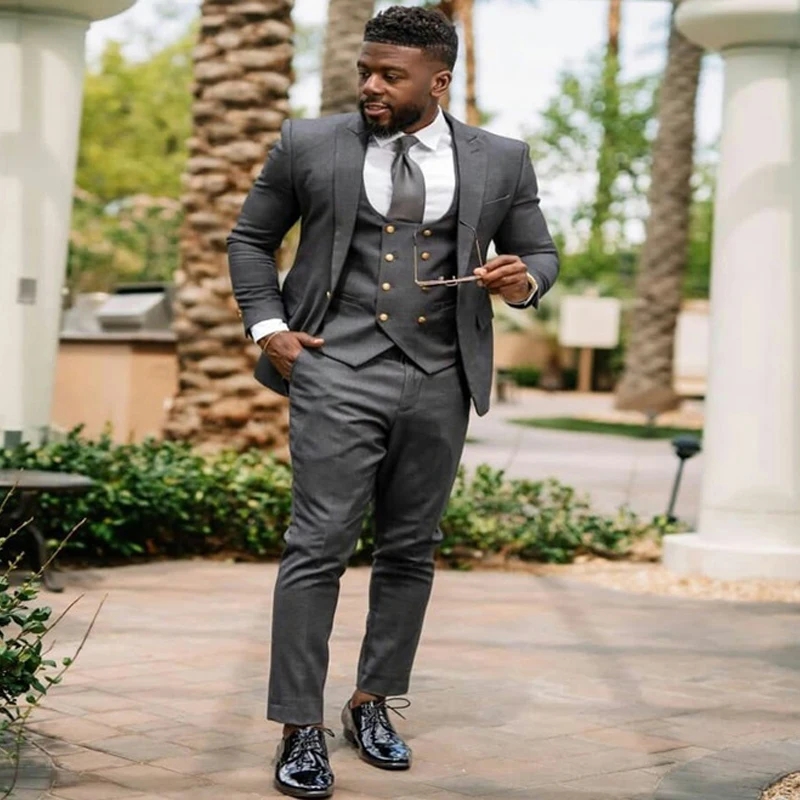 Dark Grey Men Wedding Suits Sl - đánh giá và giá Mens Fashion Dark Grey Pants