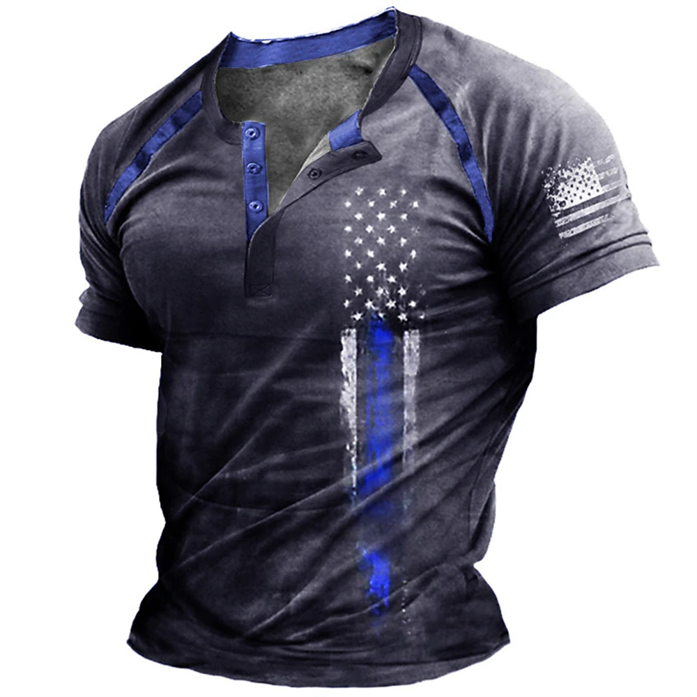 Funny 3D American Flag Print M - đánh giá và giá Queer Men'S Fashion