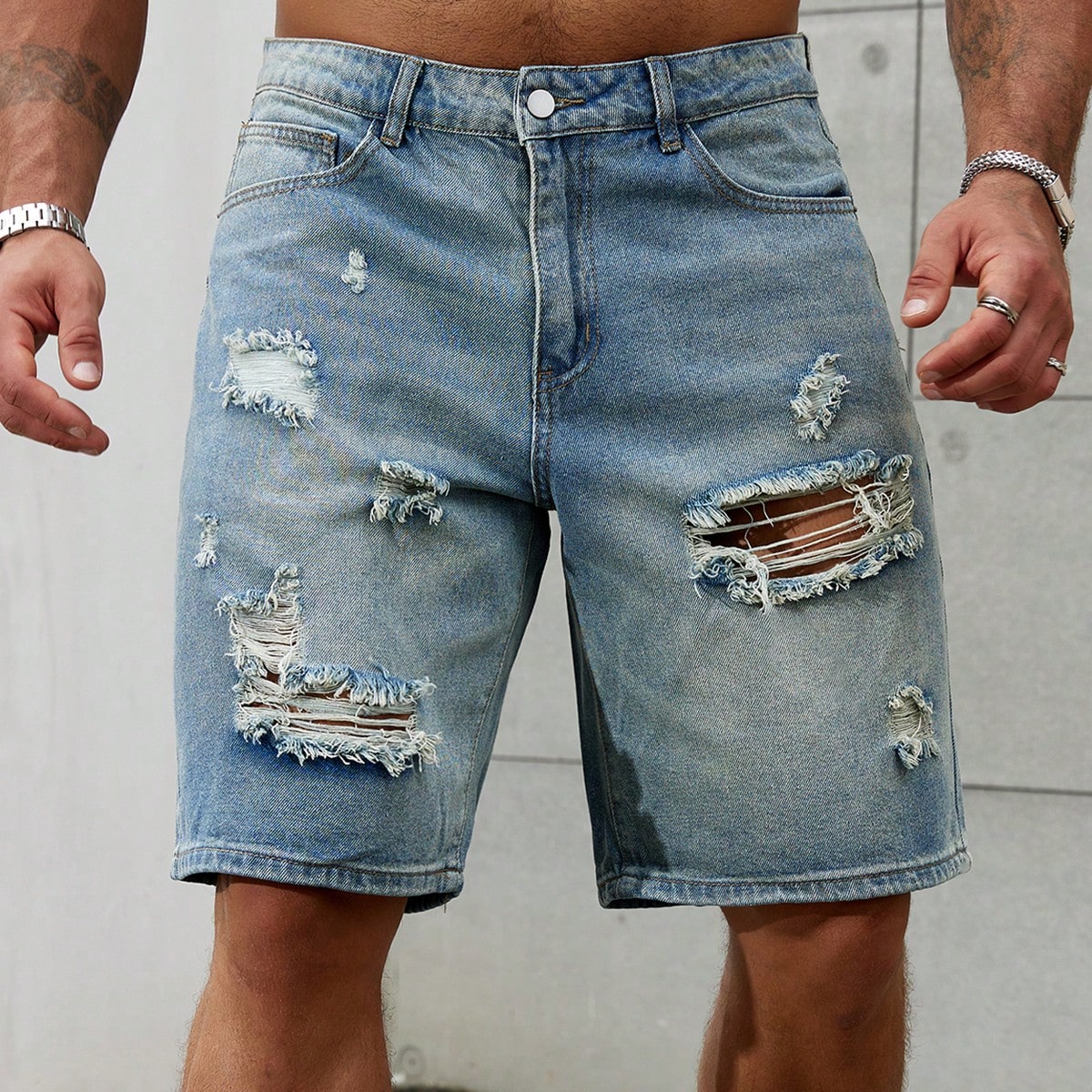 New Fashion Mens Ripped Short  - đánh giá và giá Men Fashion Jeans