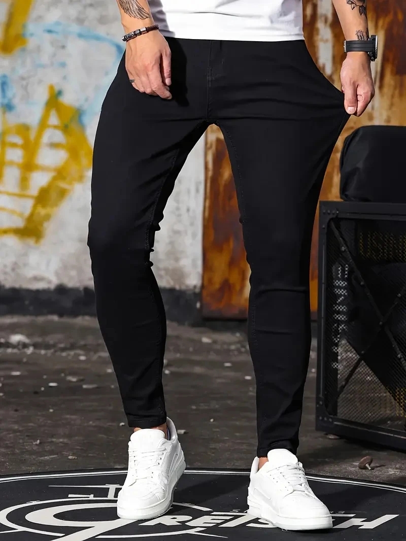 Men Jeans Skyblue Black Zipper - đánh giá và giá Skinny Jeans Ripped