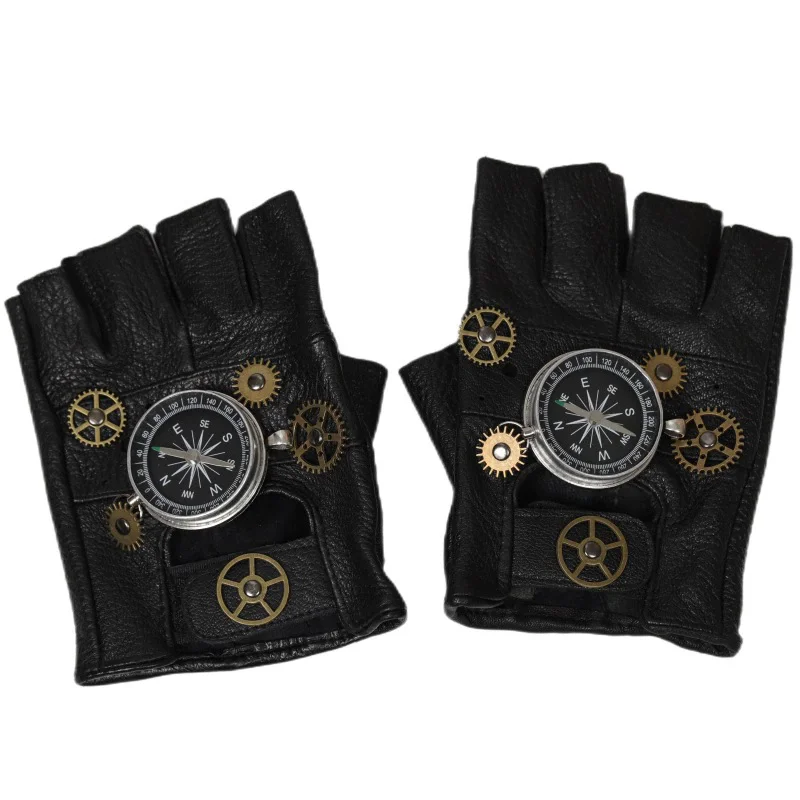 Steampunk PU Leather Fingerles - đánh giá và giá Men'S Fashion Gloves