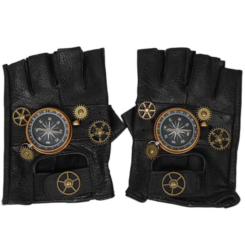 Steampunk PU Leather Fingerles - đánh giá và giá Men'S Fashion Gloves