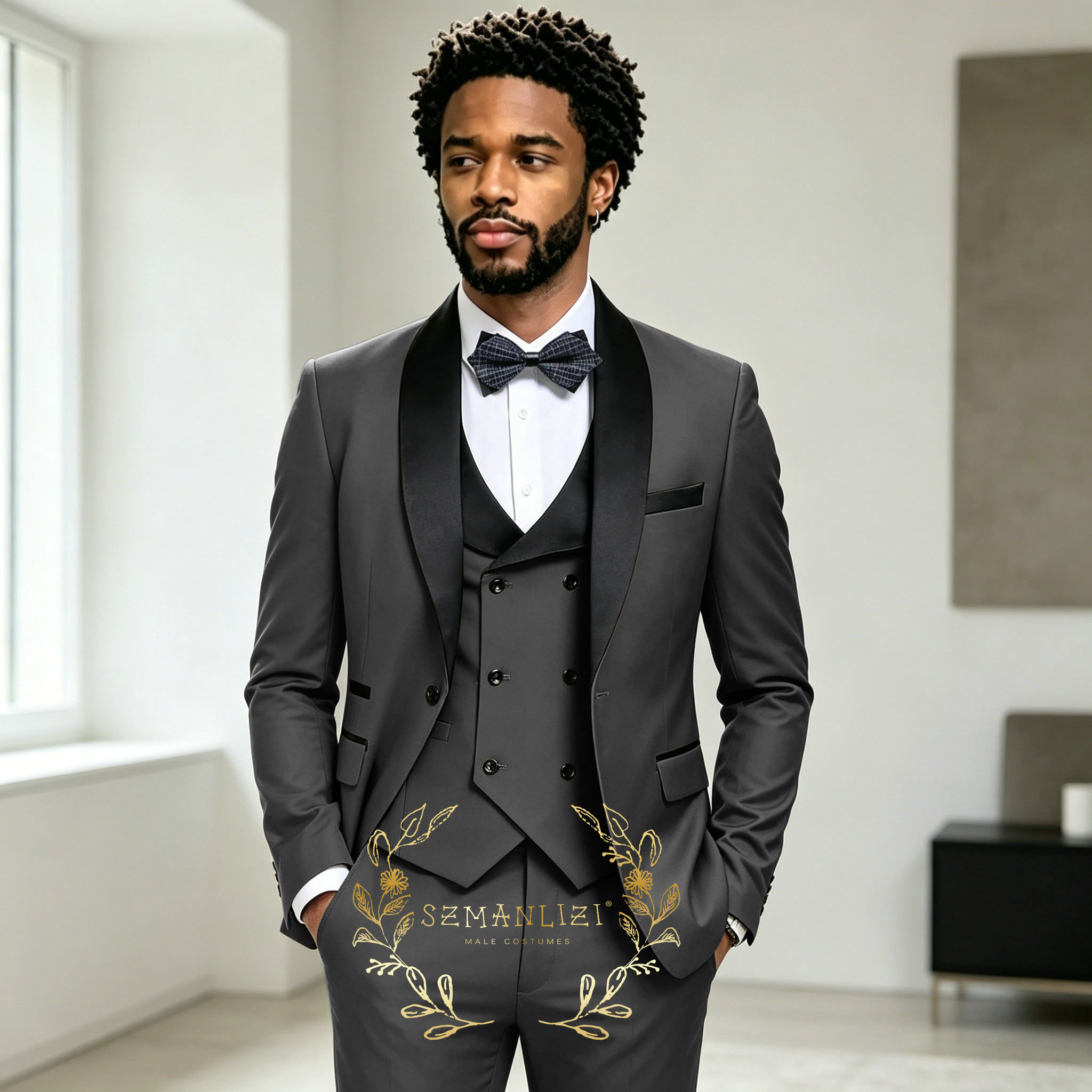 Dark Grey Men's Tuxedo Wedding - đánh giá và giá Mens Fashion Dark Grey Pants