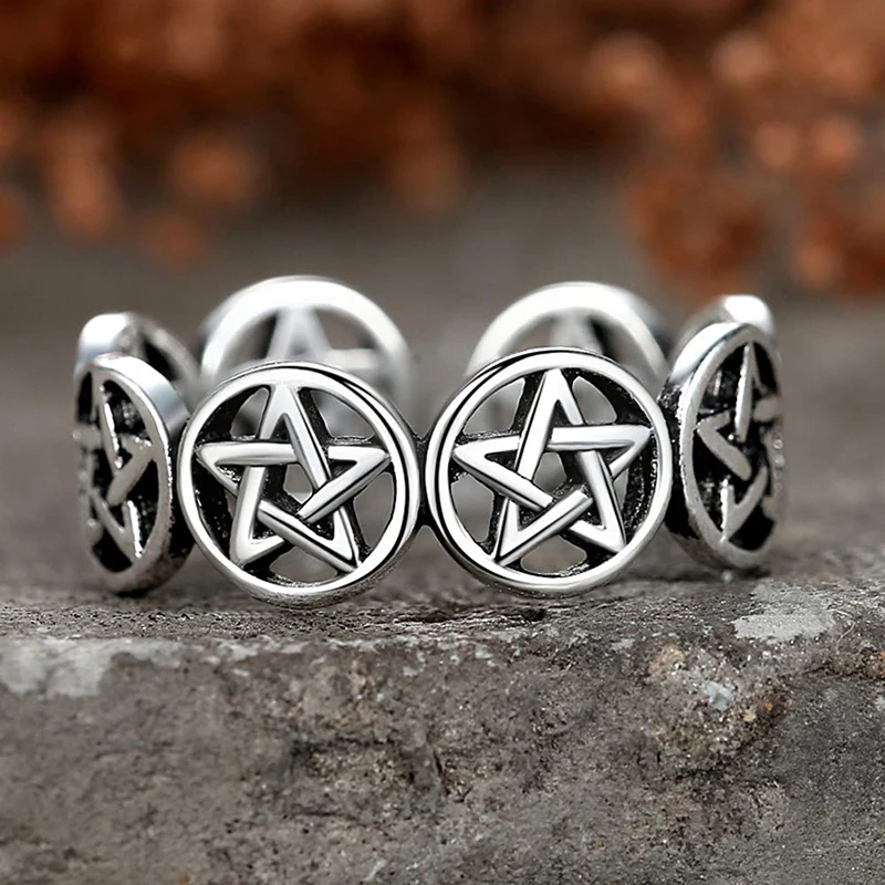 Vintage Star Pentagram Punk Ch - đánh giá và giá Men'S Fashion Easter