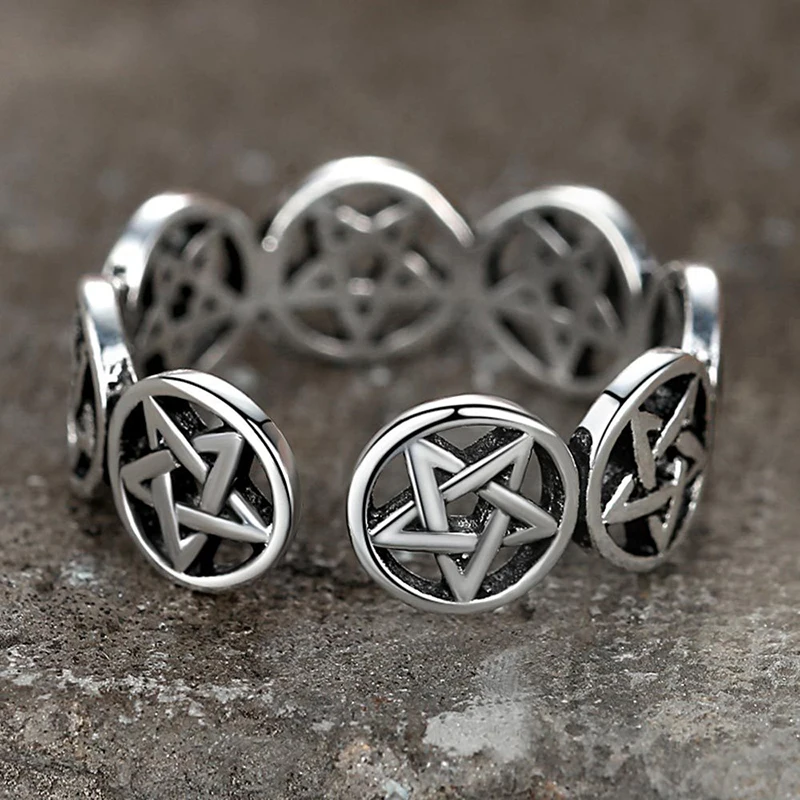 Vintage Star Pentagram Punk Ch - đánh giá và giá Men'S Fashion Easter