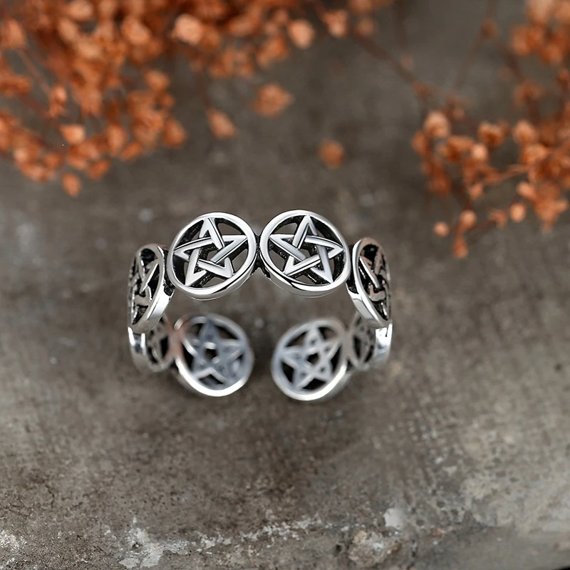 Vintage Star Pentagram Punk Ch - đánh giá và giá Men'S Fashion Easter