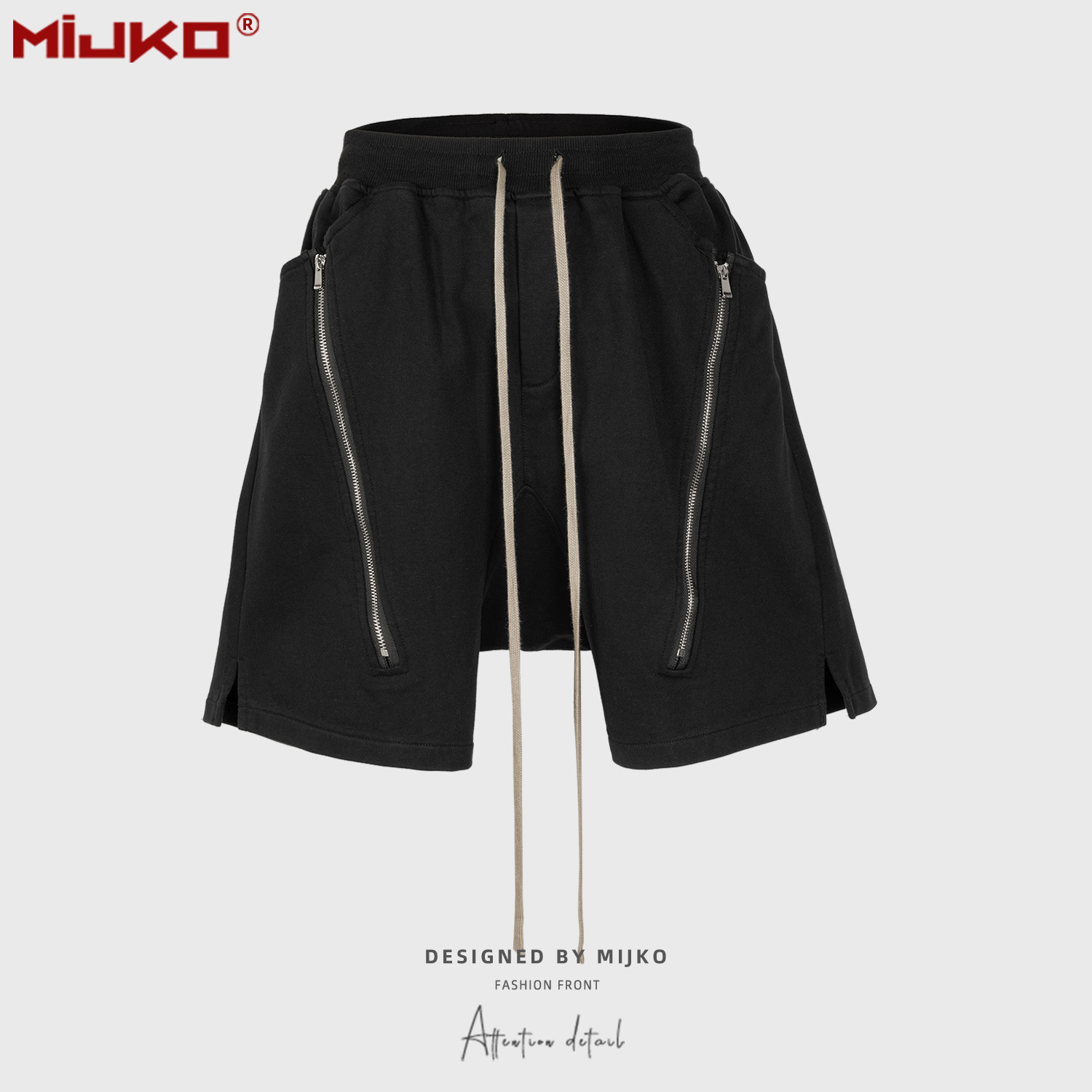 MIJKO Black Dark Grey Shorts M - đánh giá và giá Mens Fashion Dark Grey Pants