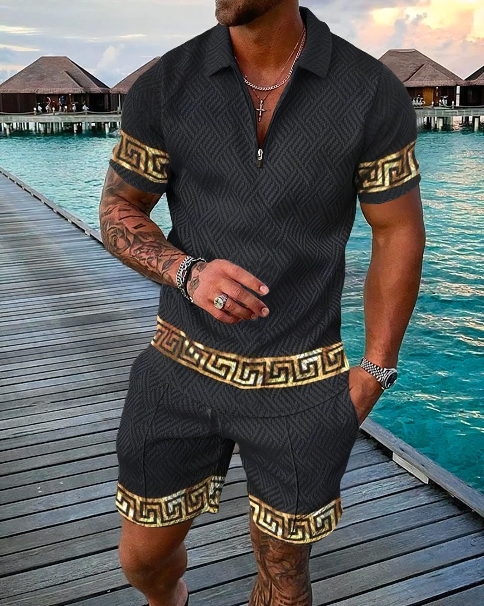 Funny 3D Printed Men's 2 Piece - đánh giá và giá Men'S Fashion Polo