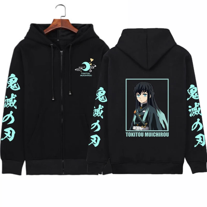 CyAnime Demon Slayer Mens Zipp - đánh giá và giá Men'S Fashion Zipper Hoodie