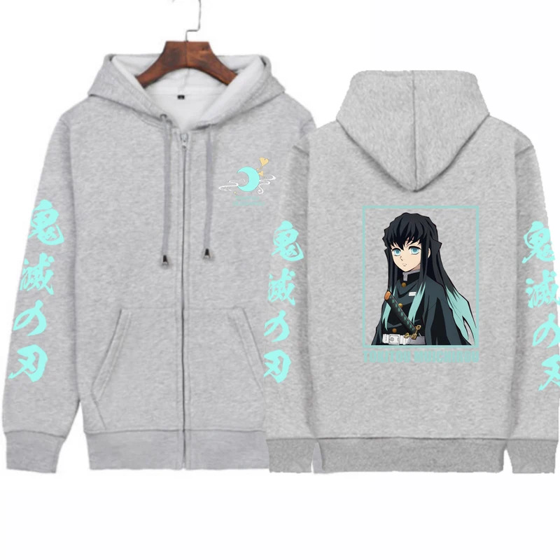 CyAnime Demon Slayer Mens Zipp - đánh giá và giá Men'S Fashion Zipper Hoodie