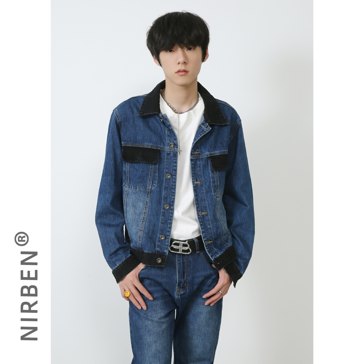 Denim New Denim Jacket Set Mal - đánh giá và giá Jacket Mens Fashion